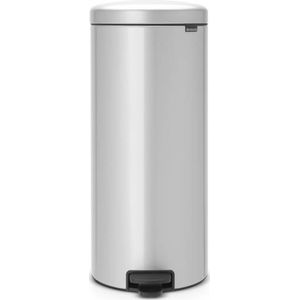Brabantia newIcon pedaalemmer 30 liter met kunststof binnenemmer - Metallic Grey