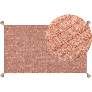 MUGLA - Laagpolig Vloerkleed - Oranje - 80 X 150 cm - Katoen