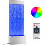 vidaXL Bubbelzuil met RGB LED's 110 cm roestvrij staal en acryl