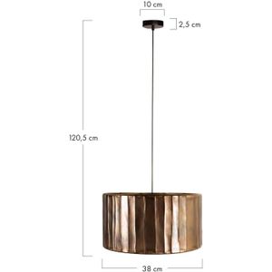 DKNC- Hanglamp Aurelia - Metaal - 38x38x20.5cm - Brons