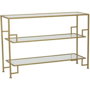 Light&living Side table 120x35x80 cm SUTERA glas helder-goud