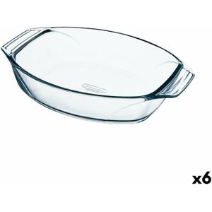 Ovenschaal Pyrex Irresistible Ovaalvormig Transparant Glas 35,1 x 24,1 x 6,9 cm (6 Stuks)