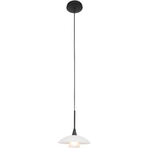 Steinhauer Hanglamp tallerken LED 2655zw zwart