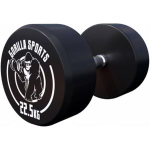 Gorilla Sports Dumbbell - 22,5 kg - Halter - Vaste dumbell - Gietijzer
