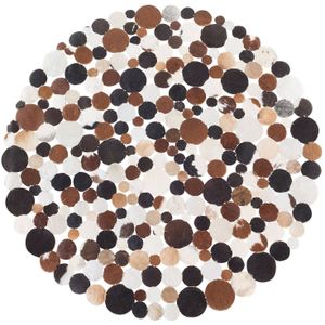 SORGUN - Voerkleed - Multicolor/Bruin - 140 cm - Koeienhuid leer
