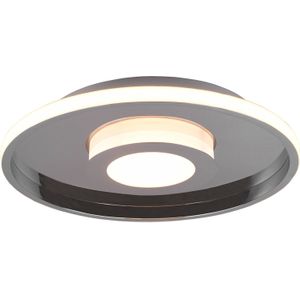 LED Plafondlamp - Badkamerlamp - Trion Asmaya - Opbouw Rond 35W - Spatwaterdicht IP44 - Dimbaar - Warm Wit 3000K - Mat