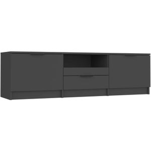 vidaXL-Tv-meubel-140x35x40-cm-bewerkt-hout-zwart