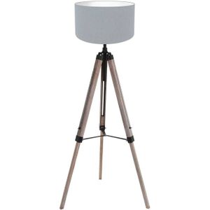 Mexlite vloerlamp Triek - zwart - metaal - 75 cm - E27 fitting - 4108ZW