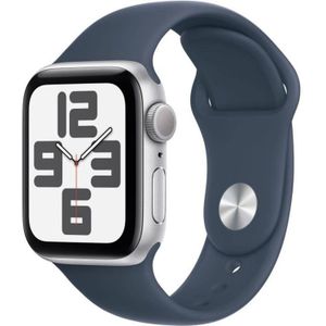 Apple Watch SE GPS 40mm alu zilver/blauw sportband M/L