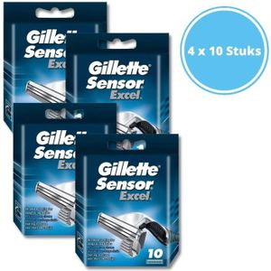 Gillette Sensor Excel Scheermesjes - Mannen - 10 Stuks - 4 stuks