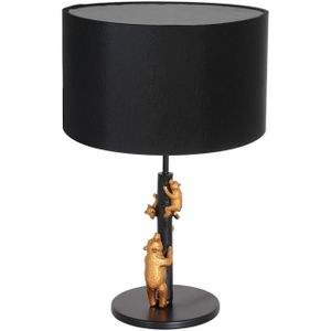 Anne Lighting Animaux tafellamp zwart metaal 37 cm hoog