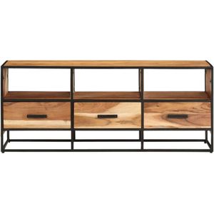 The Living Store Tv-meubel 110x30x45 cm massief acaciahout - Kast