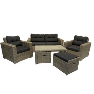 6-persoons Loungeset Garonne Forest Grey Incl. Tafel