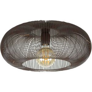 Hoyz - Plafondlamp Copper Twist - Zwart Nikkel - Industrieel - 43x43x20