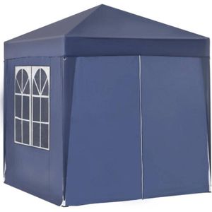 Tuinpaviljoen - Prieel - Partytent - Paviljoen - Zonwering - Blauw - 2 x 2m