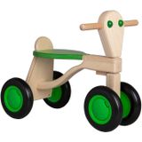 Van Dijk Toys berken houten loopfiets vanaf 1 jaar - Groen (Kinderopvang kwaliteit)