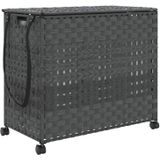 vidaXL-Wasmand-op-wielen-66x35x60-cm-rattan-grijs