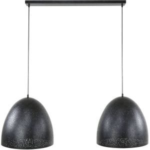 Giga Meubel - Hanglamp Zwart Hanglamp - 2-Lichts - 115x40x150cm