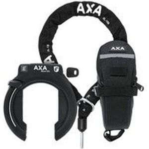 Axa Xxl Zwart ringslot + Zadeltas + ULC100 ketting