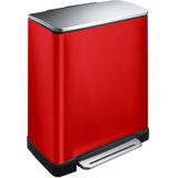 EKO E-Cube Duo Prullenbak 46 Liter (28+18) - Rood - Fingerprintproof