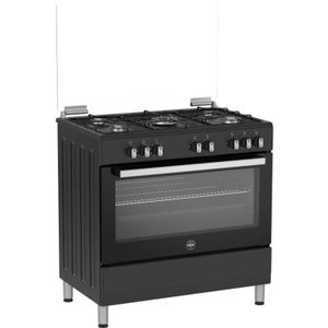 LA GERMANIA kooktoestel - sel9mn - 5 gaspitten - electrische oven - multifunctioneel - Zwart