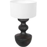 Anne Light and home tafellamp Lyons - zwart - hout - 40 cm - E27 fitting - 3475ZW
