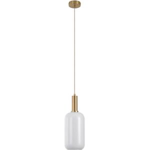 Chelsea lamp hanglamp 13x41x13cm wit glas.