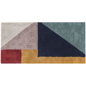 JALGAON - Laagpolig vloerkleed - Multicolor - 80 x 150 cm - Katoen