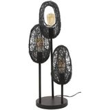Hoyz Collection - Tafellamp 3x Open Oog Wire - Artic Zwart