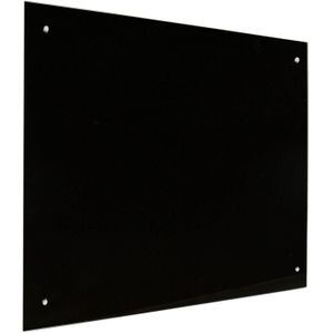 Glassboard Zwart - 100x100 cm
