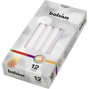 Bolsius - 5 stuks Gotische kaarsen doos 12 wit.