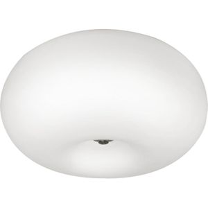 EGLO Optica - Plafondlamp - Ø35 cm - Nikkel-Mat - Wit