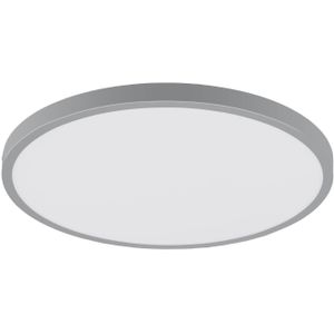 EGLO Fueva 1 plafondlamp - rond slim design - LED - Ø 40 cm - Zilver/Wit