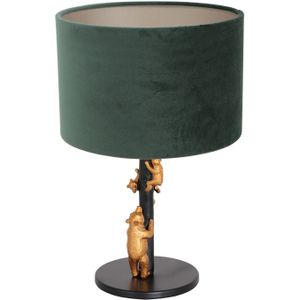 Anne Lighting Animaux tafellamp groen metaal 40 cm hoog