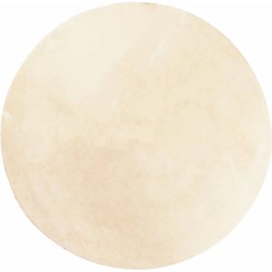 vidaXL-Vloerkleed-HUARTE-laagpolig-zacht-wasbaar-Ø-200-cm-crème