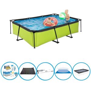 EXIT Zwembad Lime - Frame Pool 300x200x65 cm - Met accessoires