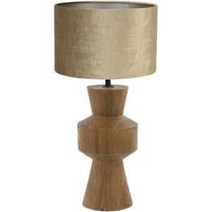 Light and Living tafellamp - brons - hout - SS102913