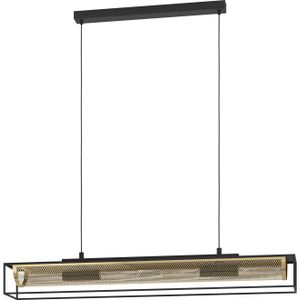 EGLO Nohales Hanglamp - E27 - 112 cm - Zwart/Goud - Staal