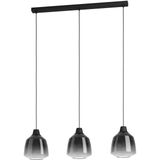 EGLO Sedbergh Hanglamp - E27 - 90 cm - Zwart - Glas