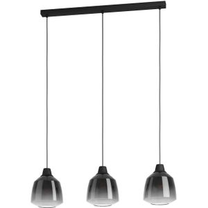 EGLO Sedbergh Hanglamp - E27 - 90 cm - Zwart - Glas