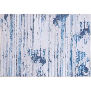 BURDUR - Laagpolig Vloerkleed - Blauw - 160 X 230 cm - Polyester