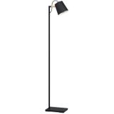 EGLO Lacey vloerlamp - E27(excl) - 159 cm - Hout/Staal - Zwart/Bruin