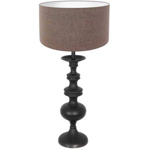 Anne Light and home tafellamp Lyons - zwart - metaal - 40 cm - E27 fitting - 3486ZW