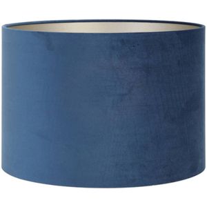 Light and Living lampenkap - blauw - textiel - 2240047