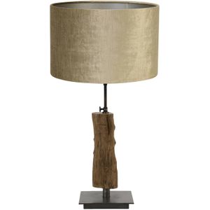 Light and Living tafellamp - brons - hout - SS103013