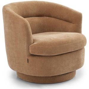 Bronx71 Scandinavische fauteuil Valerie draaibaar chenille terracotta.