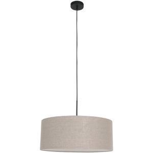 Steinhauer Hanglamp Sparkled light 8155 zwart grijs linnen kap