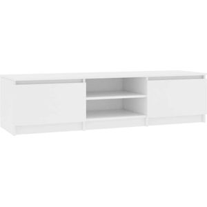 The Living Store tv-meubel Classic - 140 x 40 x 35.5 cm - wit hout