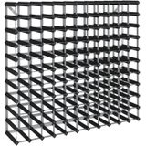 vidaXL-Wijnrek-voor-120-flessen-massief-grenenhout-zwart