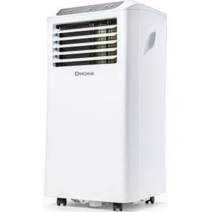 DHOME DA9KWE Mobiele Airco - 3-in-1 - Luchtontvochtiging - Ventilator - 9000 BTU - Timer - voor Slaapkamer en Woonkamer